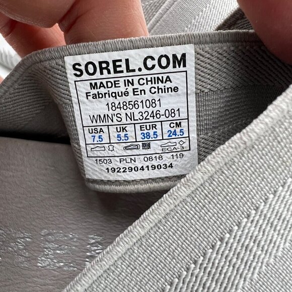 Sorel Out 'N About Plus Strappy Sandal in Dove Grey woman's Size 7.5 - Picture 9 of 9